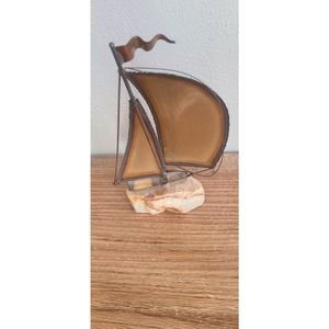 Vintage DEMOTT Brass sailboat